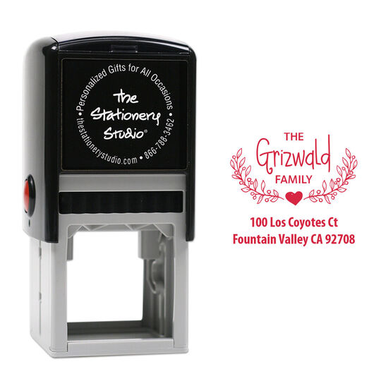 Heart Swag Self-Inking Stamp